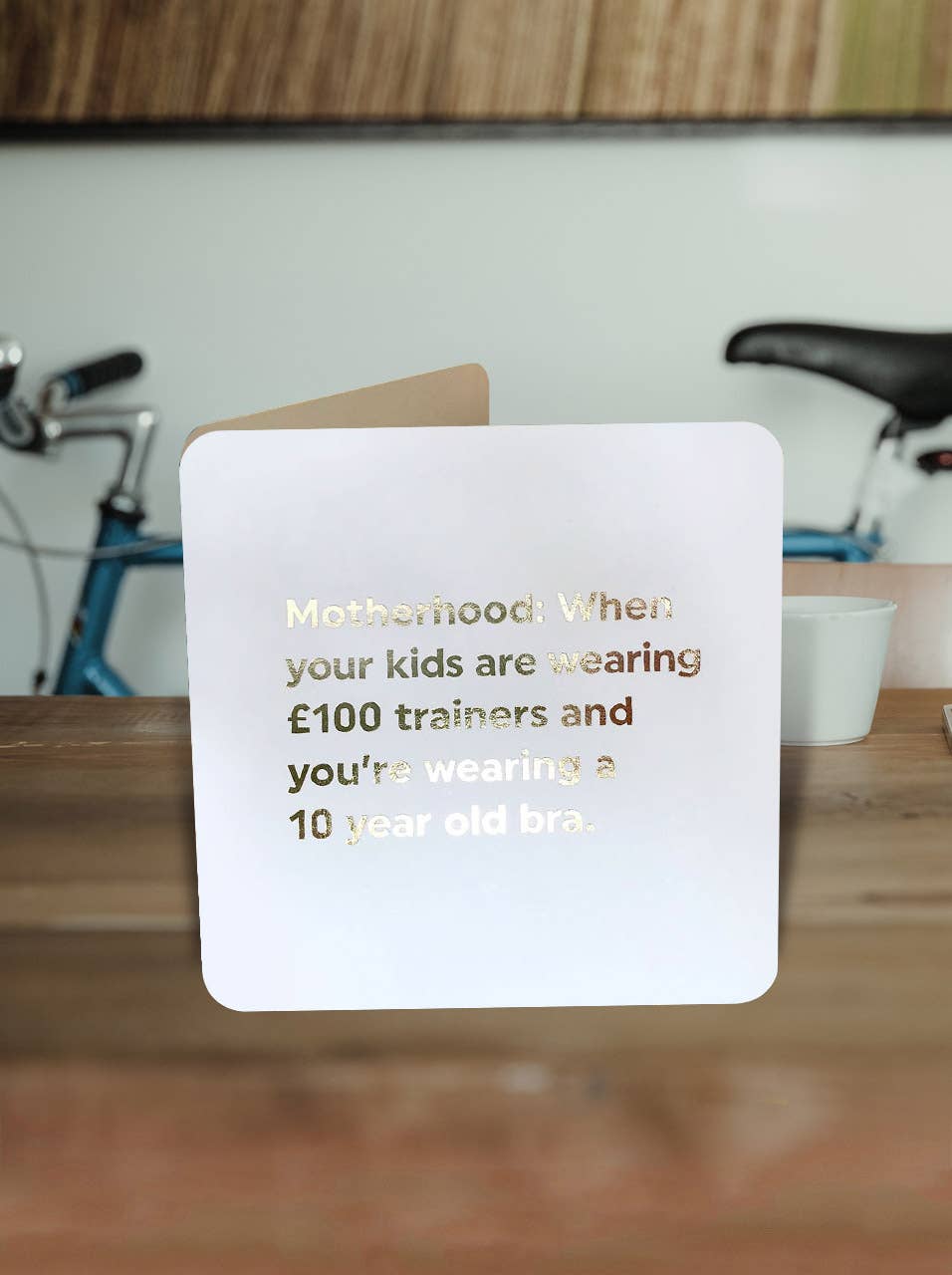 10 Year Old Bra Motherhood Greeting Card