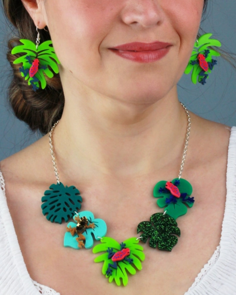 Dart Frog Statement Necklace