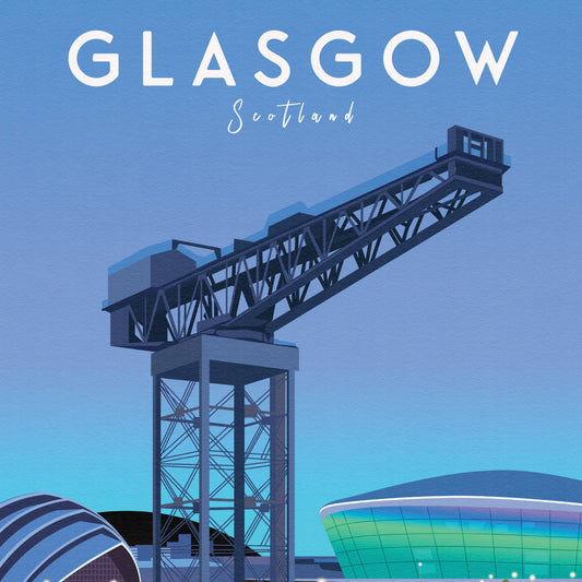 Finnieston Crane Glasgow A4 Print