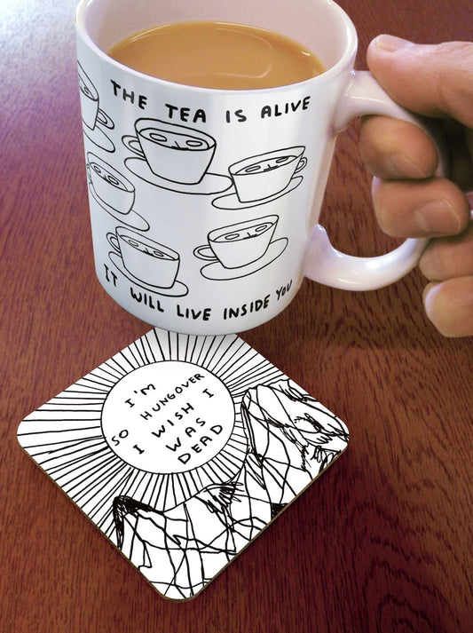 I'm So Hungover David Shrigley Coaster