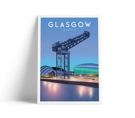 Finnieston Crane Glasgow A4 Print