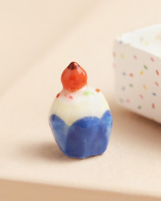 Make a Birthday Wish Cake Tiny Ceramic Matchbox Token