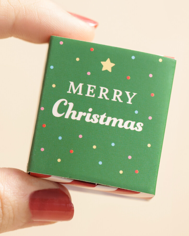 Tiny Matchbox Ceramic Tokens: Christmas Tree