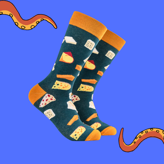 Cheesy Feet Crew Socks