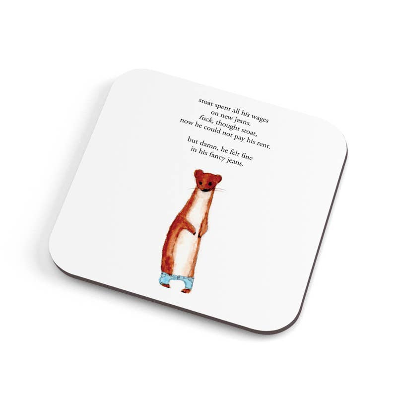Stoat Fancy Jeans Coaster