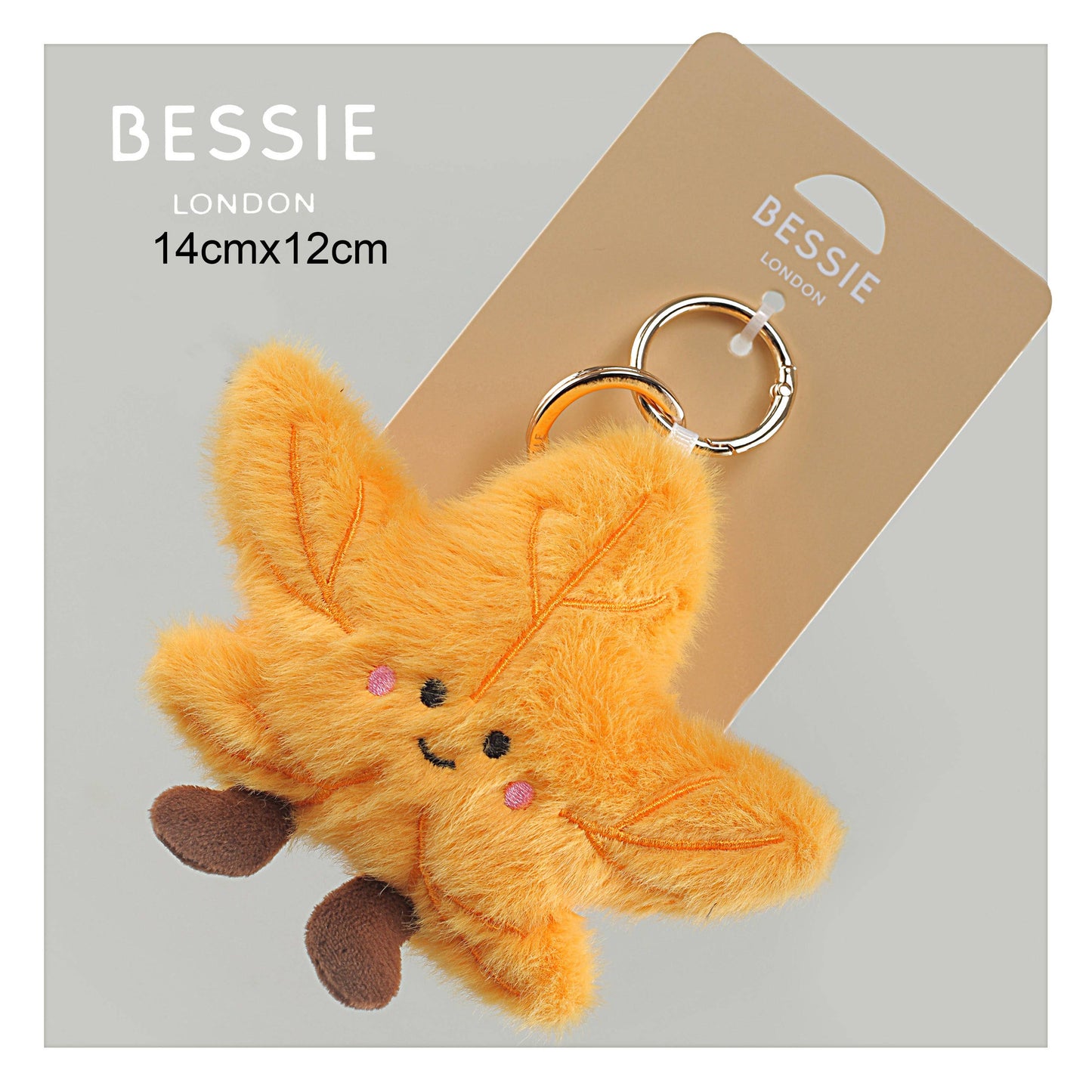 Plush Maple Leaf Bag Charm