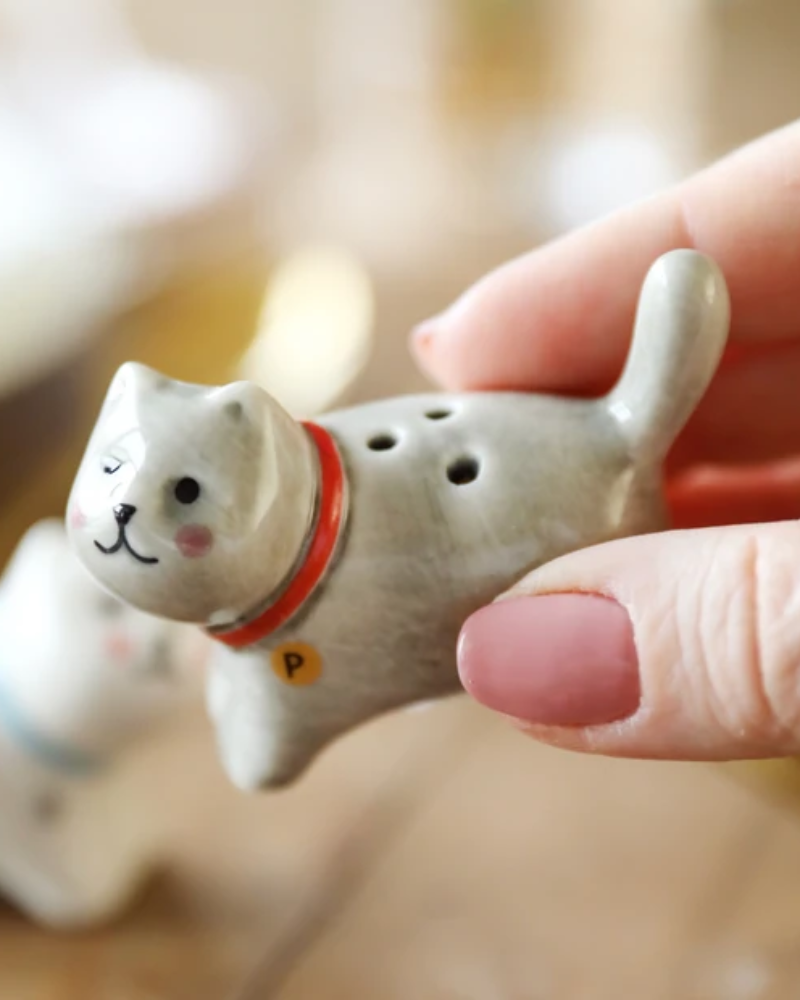 Ceramic Cat Salt and Pepper Shakers