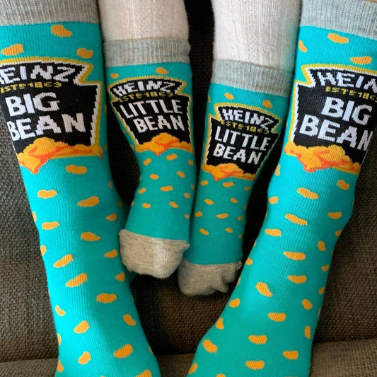 Heinz Baked Beans 'Big Bean' Socks UK 4-7.5