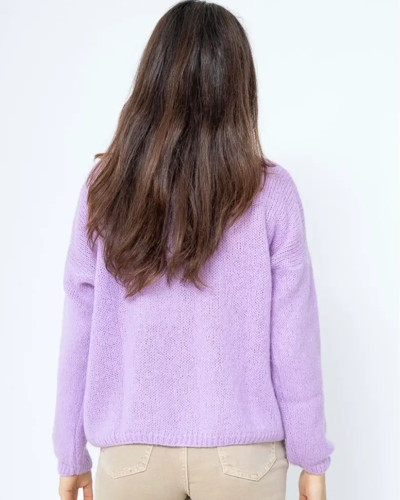 Long Sleeved Mohair Wool Cardigan in Assorted Colours