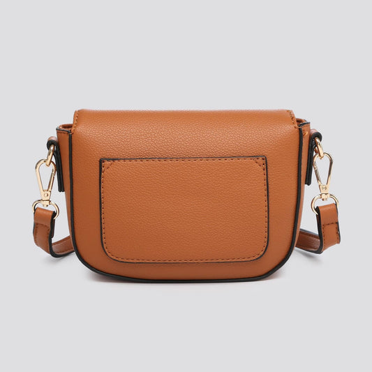 Mini Crossbody Bag with Twist Lock in Red