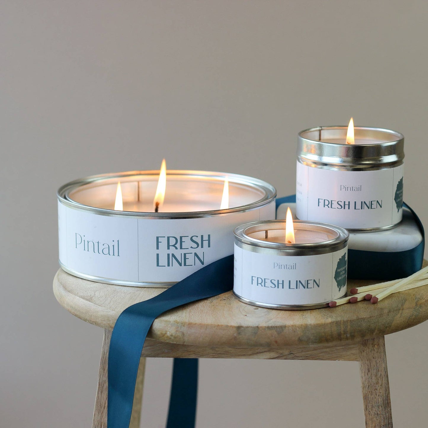 Fresh Linen Paint Pot Candle