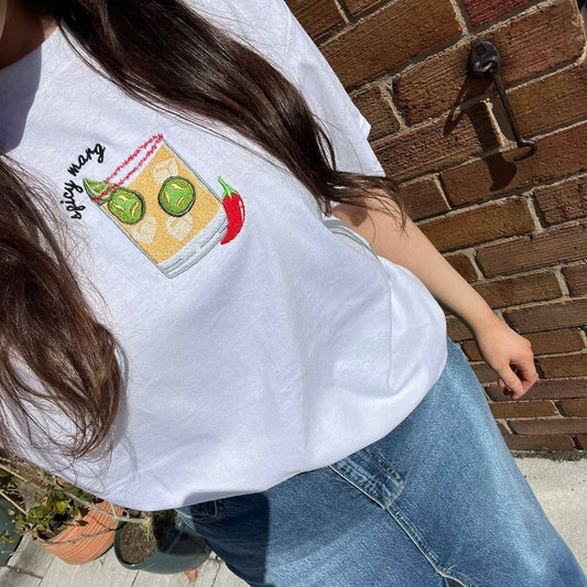 Unisex Spicy Marg Embroidered T-Shirt