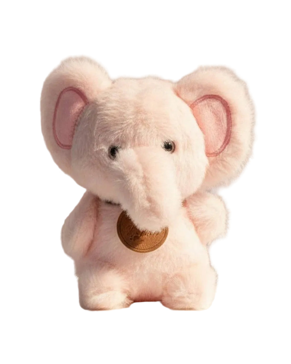 Elephant Plush Bag Charm in Grey or Pink