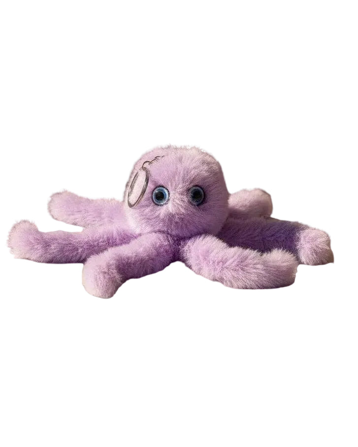 Fluffy Octopus Bag Charm