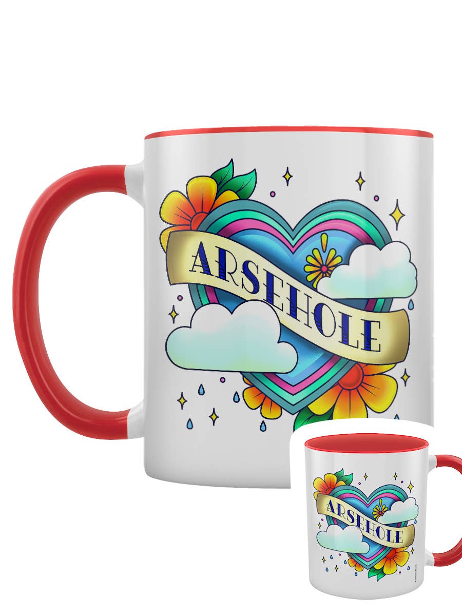 Arsehole Tattoo 2-Tone Mug