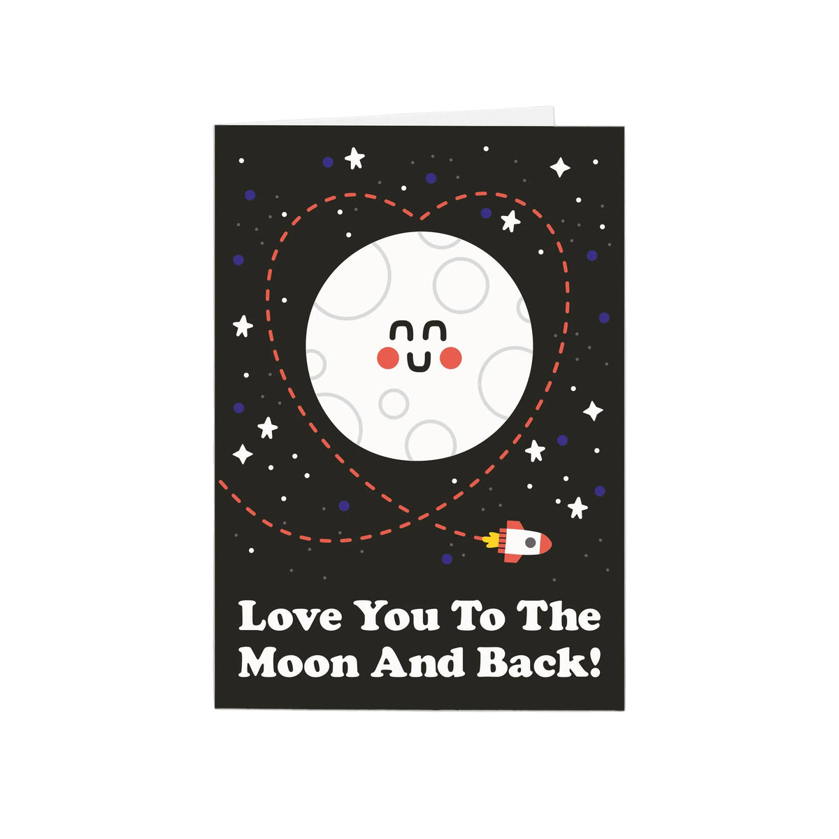 Love You To The Moon And Back Greeting Card