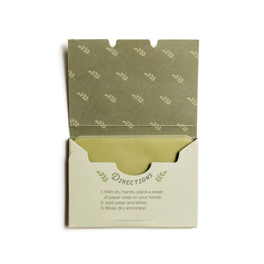 Olive Oil Scent Paper Soap – 50 Sheets