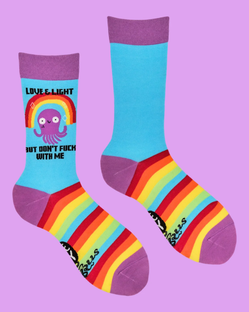 Peace Love & Light Socks