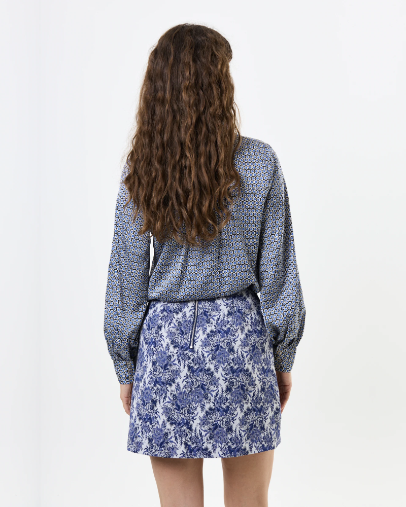 Aubin Wedgewood Jacquard A Line Mini Skirt