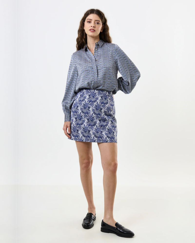 Aubin Wedgewood Jacquard A Line Mini Skirt
