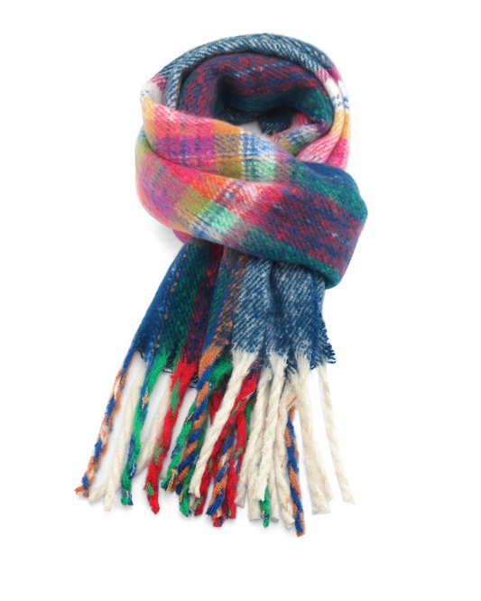 Grace Tartan Blanket Scarf Assorted