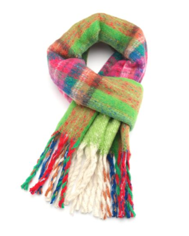 Grace Tartan Blanket Scarf Assorted