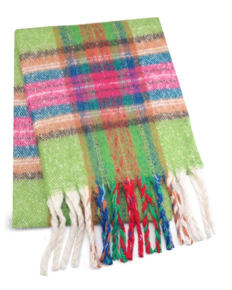 Grace Tartan Blanket Scarf Assorted