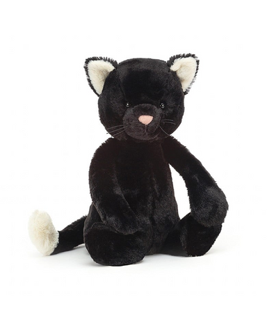 Bashful Black Kitten Jelly Cat
