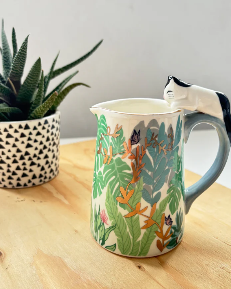 Boulevard Cat Decorative Milk Jug