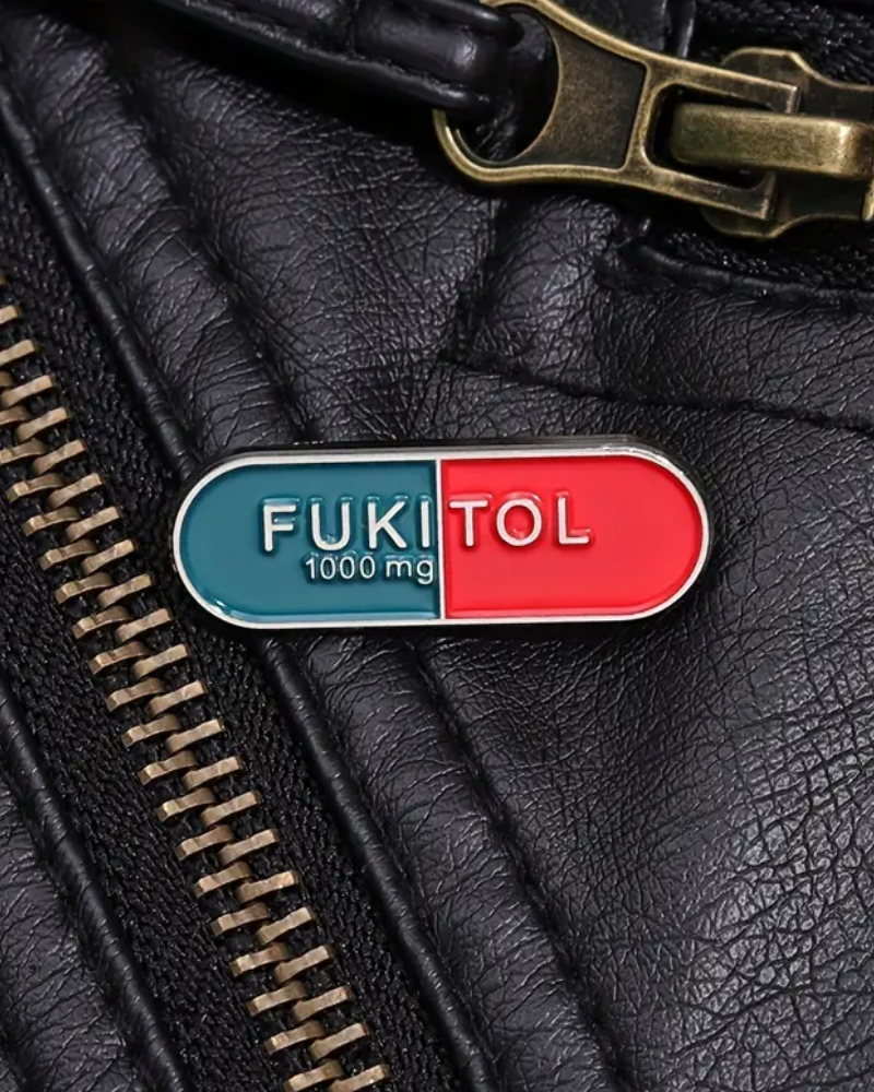 Fukitol Enamel Pin Badge Brooch