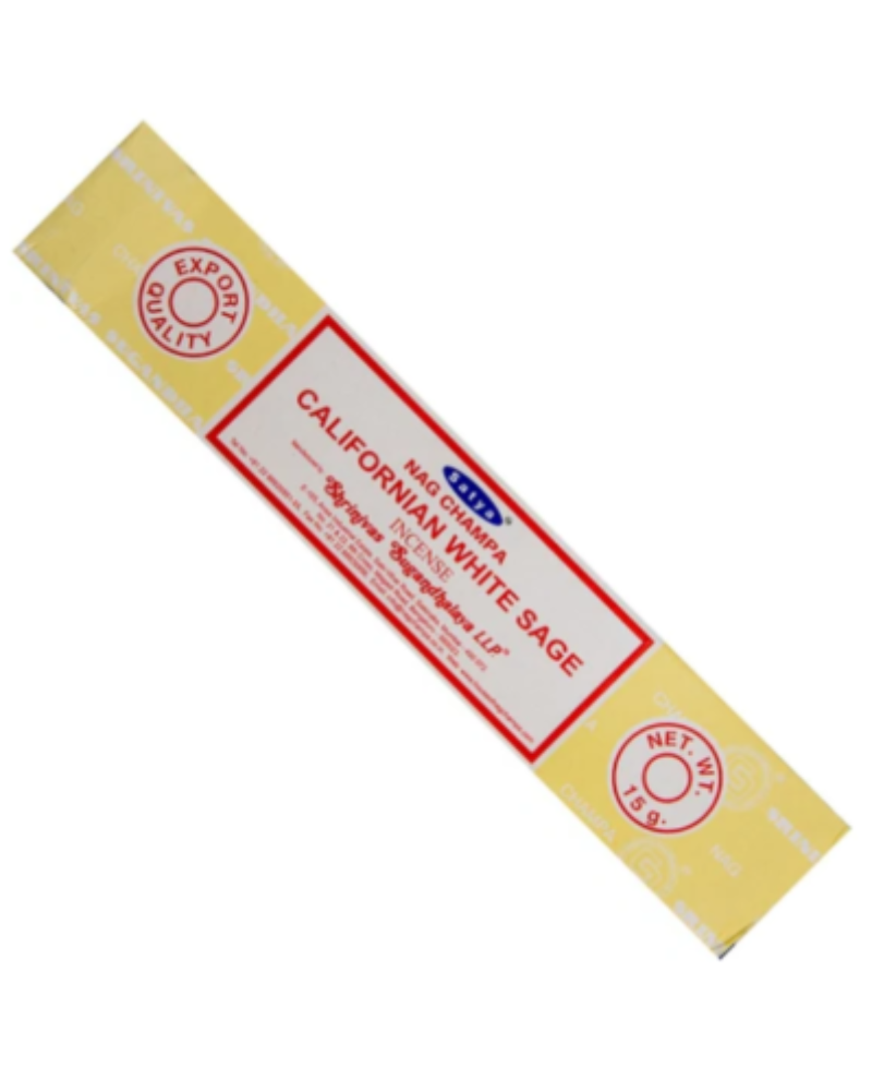 Satya California White Sage Incense Sticks 12 Pack