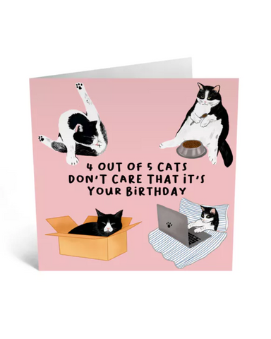 4 out of 5 Cats Card - Central 23