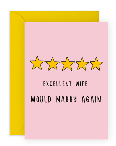 Excellent Wife Greeting Card