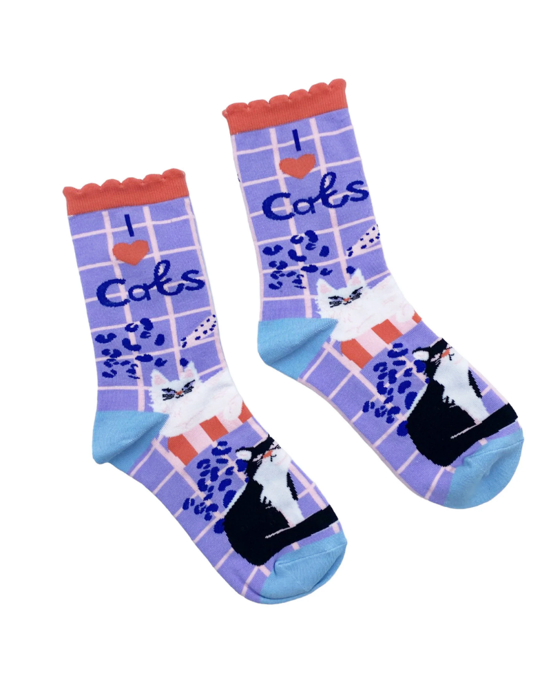 Catnip I Love Cats Bamboo Socks