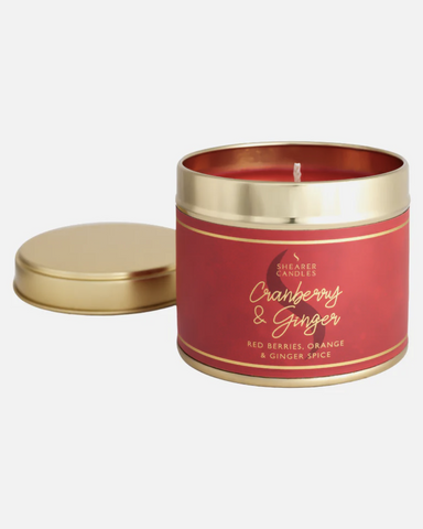 Cranberry And Ginger Large Tin Candle