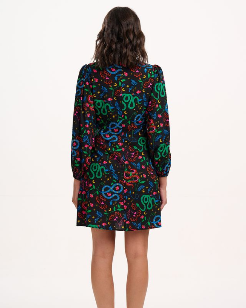 Janet Snake Floral Mini Dress Sugarhill Brighton