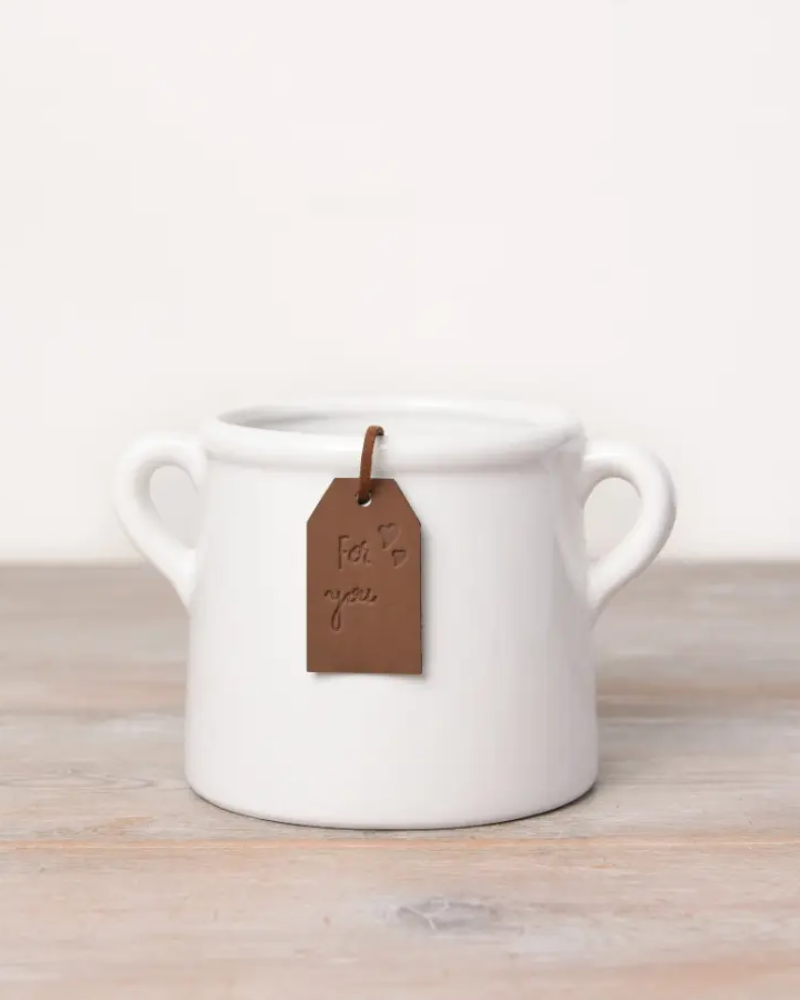 For You White Pot