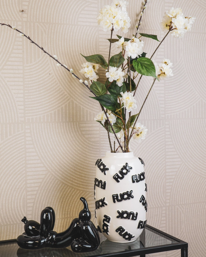Ceramic "FUCK" Vase
