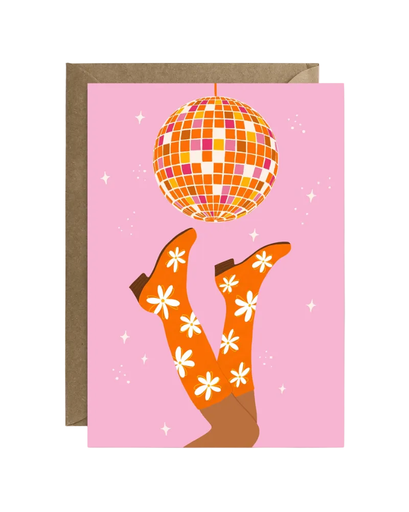 Daisy Disco Greeting Card