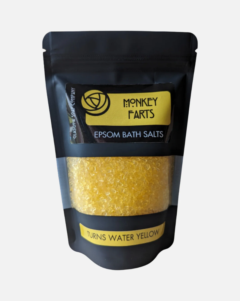 Monkey Farts Banana Scented Glasgow Epsom Bath Salts