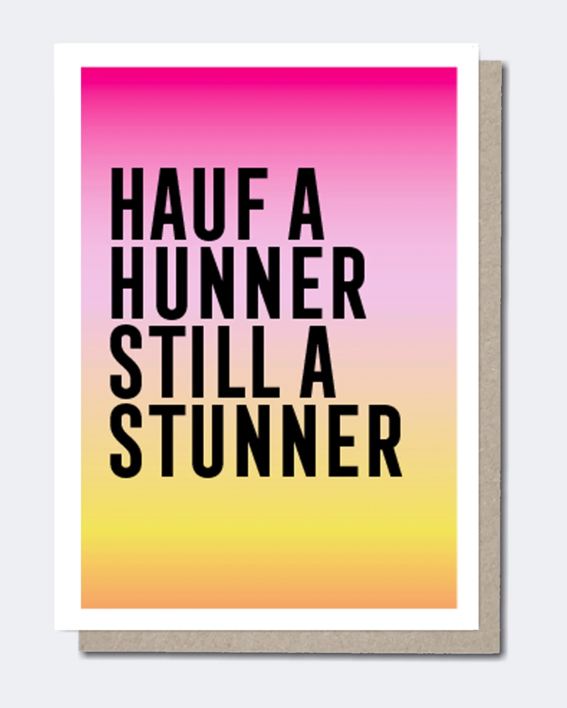 Hauf A Hunner 50th Birthday Card
