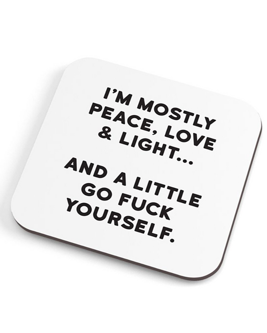 Peace, Love & Light Coaster