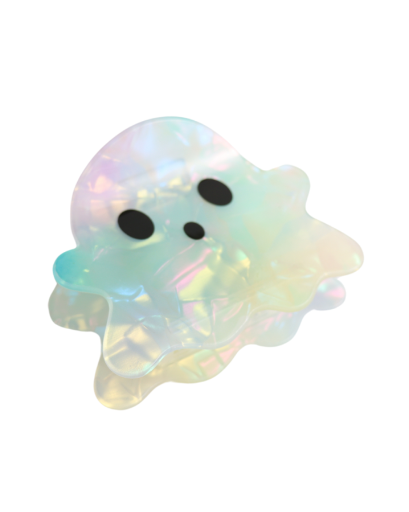 7cm Holographic Ghost Hair Claw Clip