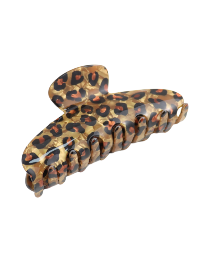 Leopard Print Hair Claw Clip
