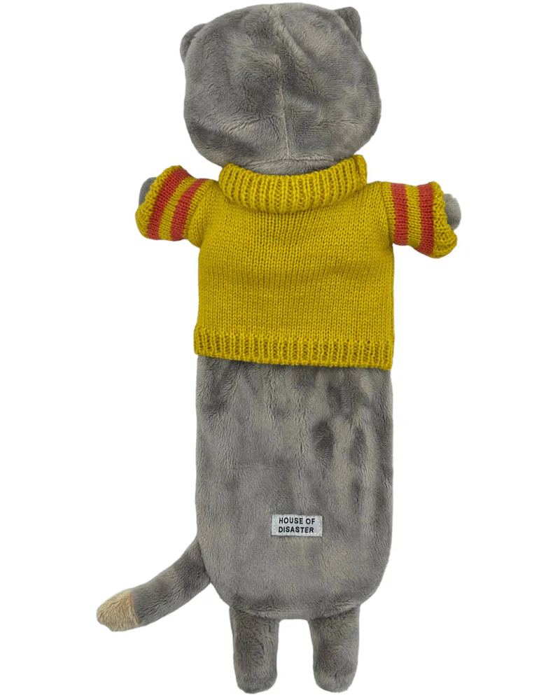Long Cat in Jumper Hot Water Bottle