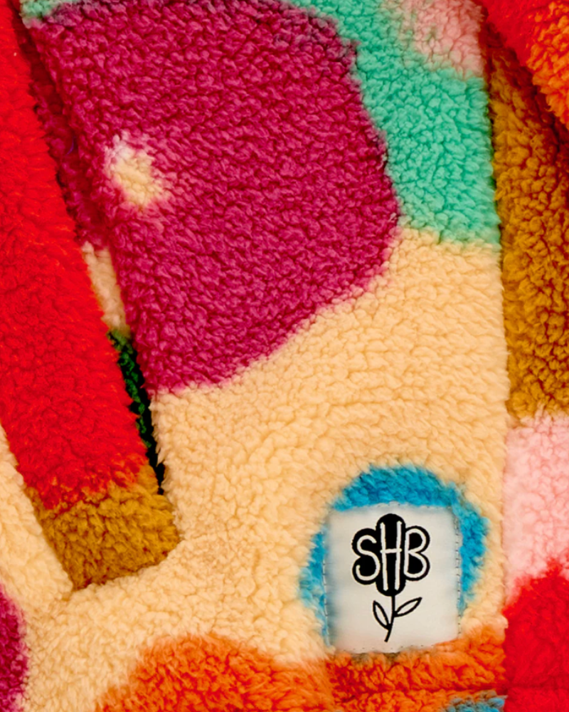 Hartley Abstract Floral Zip Up Fleece by Sugarhill Brighton