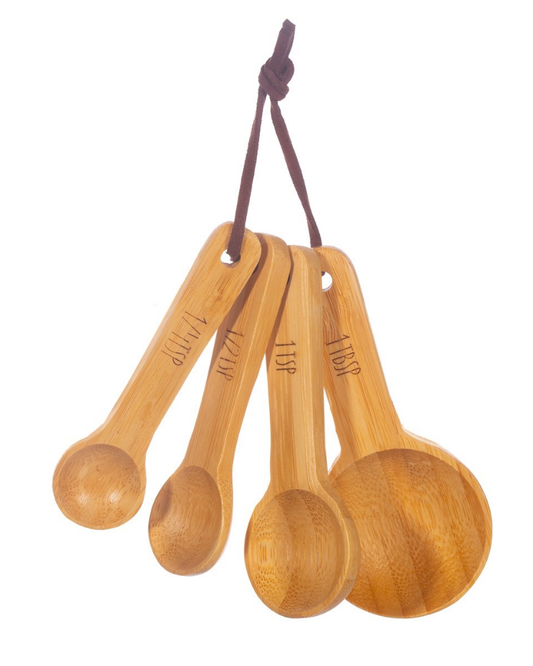 Bamboo Measuring Spoons - set of 4