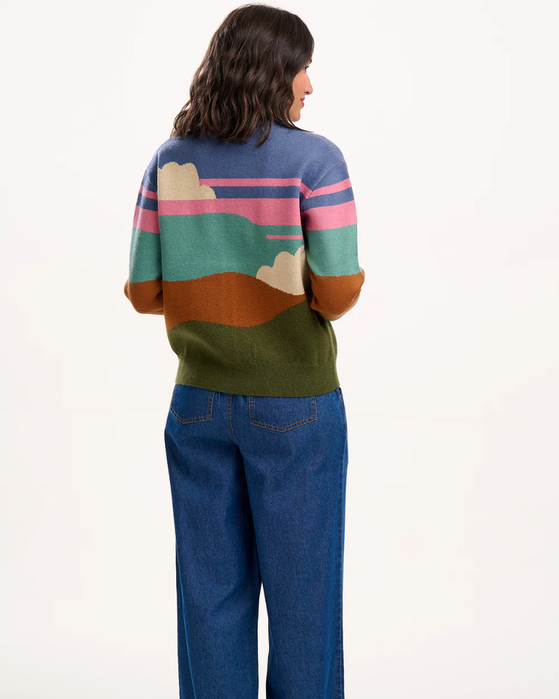 Solana Cloudy Hills Knitted Bomber By Sugarhill Brighton