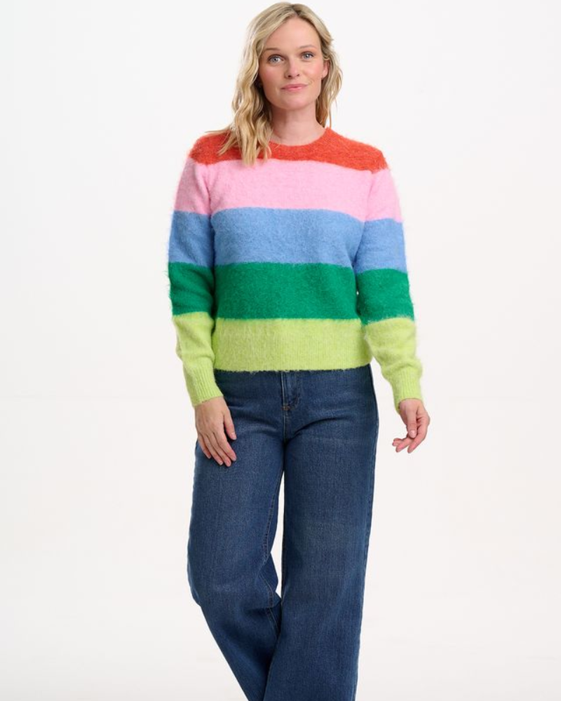 Dayna Rainbow Stripes Jumper Sugarhill Brighton