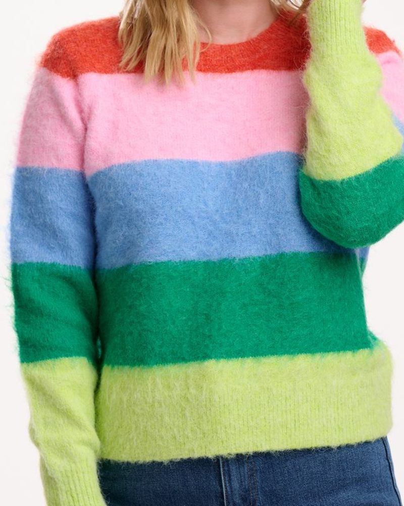 Dayna Rainbow Stripes Jumper Sugarhill Brighton